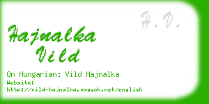 hajnalka vild business card